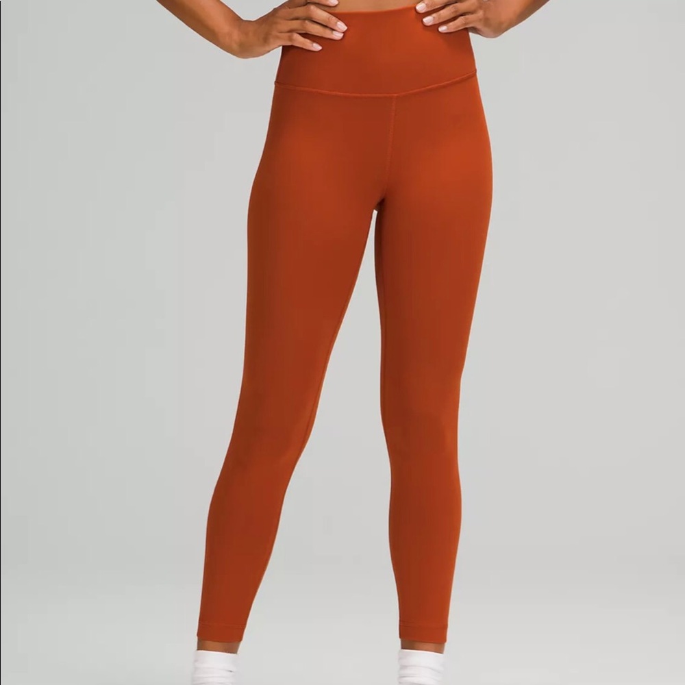 Lululemon Wunder Train High-Rise Tight 25” Sz18 Aztec Brick